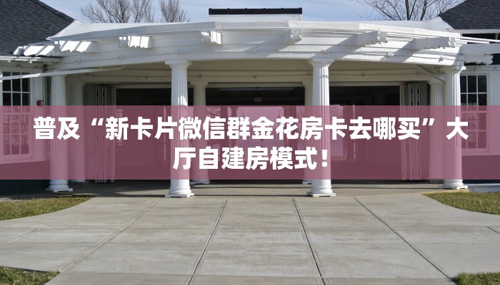 普及“新卡片微信群金花房卡去哪买”大厅自建房模式! 普及“新卡片微信群金花房卡去哪买”大厅自建房模式!