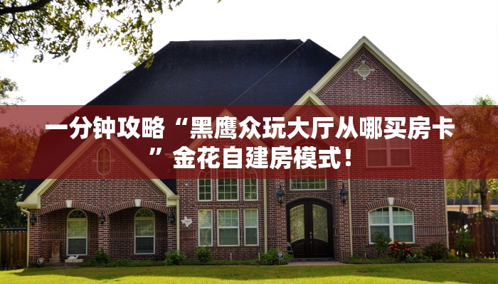 一分钟攻略“黑鹰众玩大厅从哪买房卡”金花自建房模式！