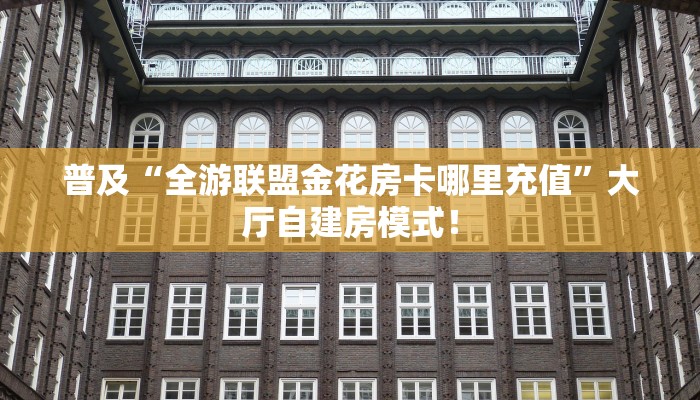 普及“全游联盟金花房卡哪里充值”大厅自建房模式！