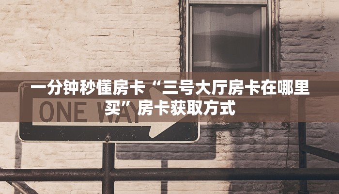 房卡科普“佳人房卡”房卡充值方式