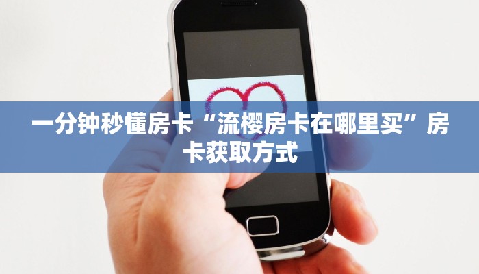 一分钟秒懂房卡“流樱房卡在哪里买”房卡获取方式