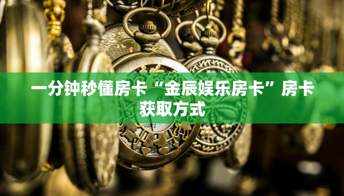 一分钟秒懂房卡“金辰娱乐房卡”房卡获取方式