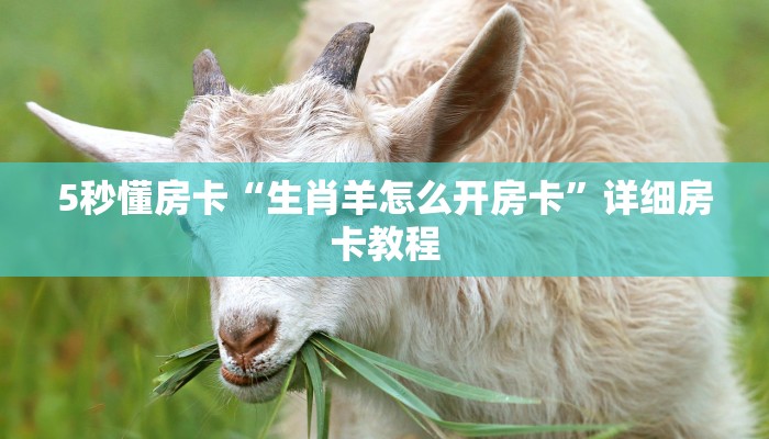 5秒懂房卡“生肖羊怎么开房卡”详细房卡教程 5秒懂房卡“生肖羊怎么开房卡”详细房卡教程