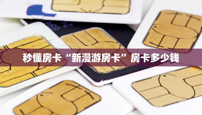 秒懂房卡“新漫游房卡”房卡多少钱 秒懂房卡“新漫游房卡”房卡多少钱