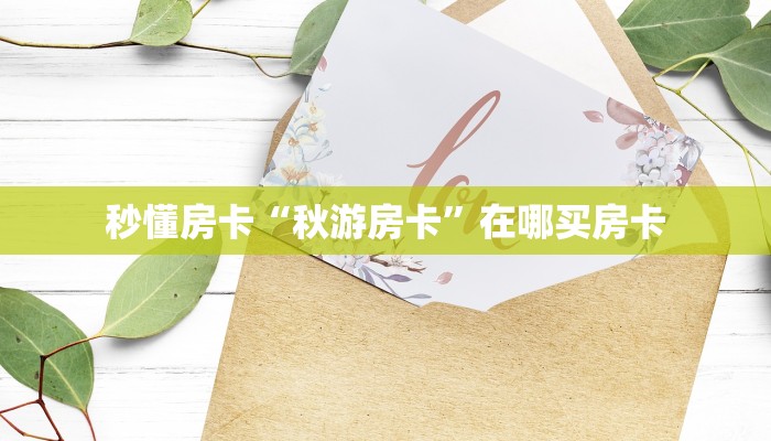秒懂房卡“秋游房卡”在哪买房卡 秒懂房卡“秋游房卡”在哪买房卡